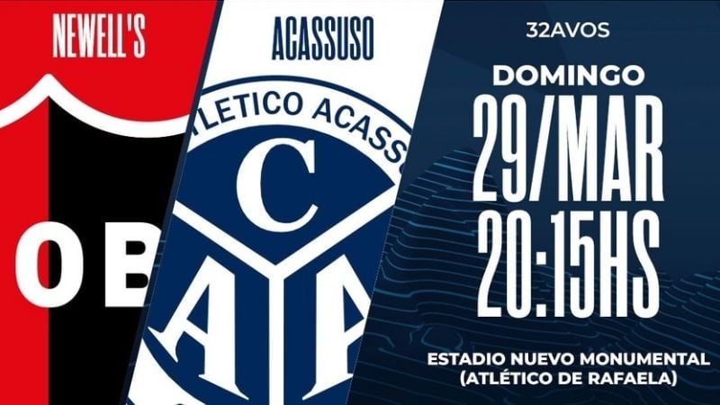 Newell’s con Acassuso, por la Copa Argentina