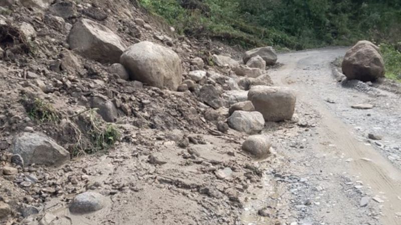 Ruta Provincial N° 48: tramo intransitable por derrumbes en la Cuesta del Clavillo
