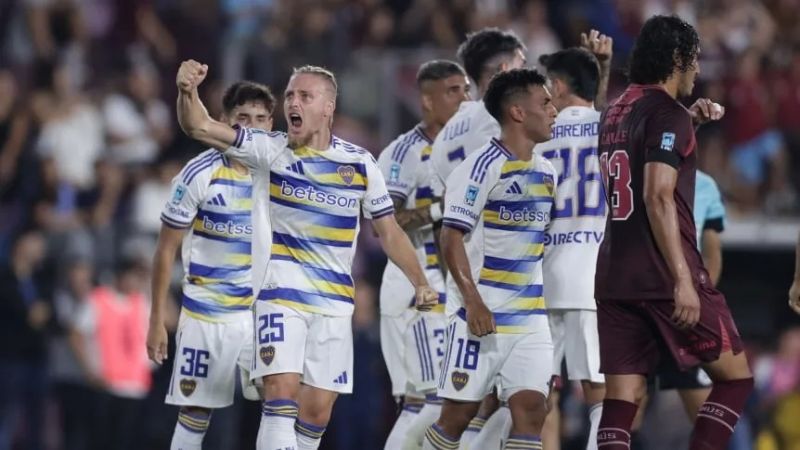 Boca volvió al triunfo, goleando a Lanús