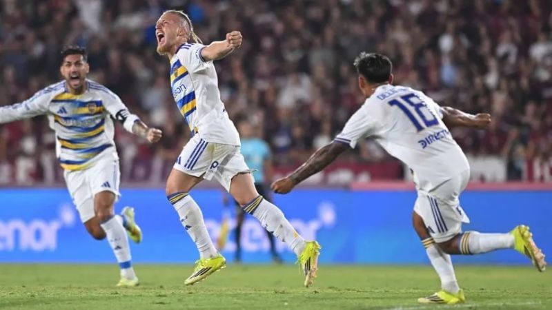 Boca volvió al triunfo, goleando a Lanús