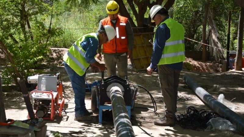 MARA avanza en obra clave para fortalecer el abastecimiento de agua a los vecinos de Choya