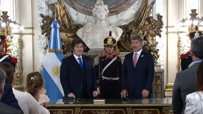 Javier Milei juró a Juan Bautista Mahiques como nuevo ministro de Justicia