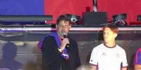 DAMIÁN AYUDE, actual DT de San Lorenzo, en el acto de presentacion de la nueva camiseta.