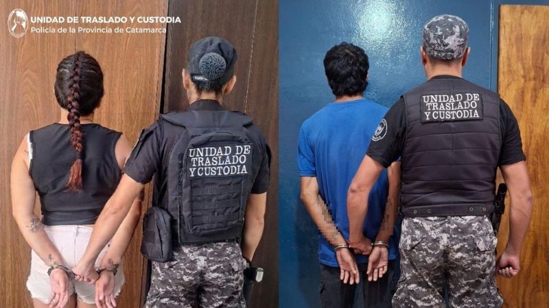Pareja de ladrones fue trasladada
