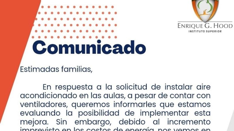 Padres del Hood expresaron su preocupación por posible aumento de cuota