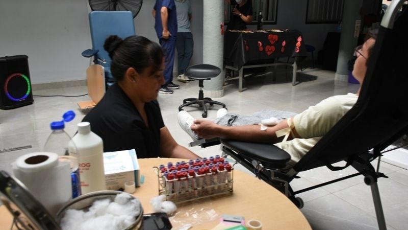 Colecta de sangre por el Día Nacional del Donante de Células Madre