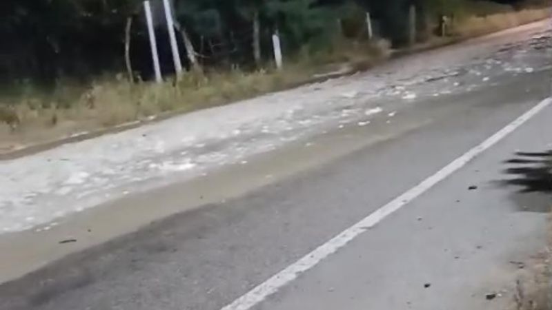 Alerta vial en Santa María: circular con precaución por desborde de río