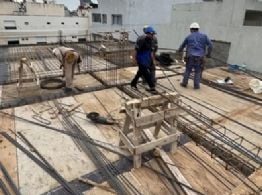 La construcción detuvo su rebote y se contrajo un 1,3% mensual en febrero