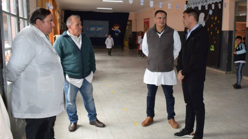 Alijilán: avanzan obras de mantenimiento y refacción en la Escuela N° 274