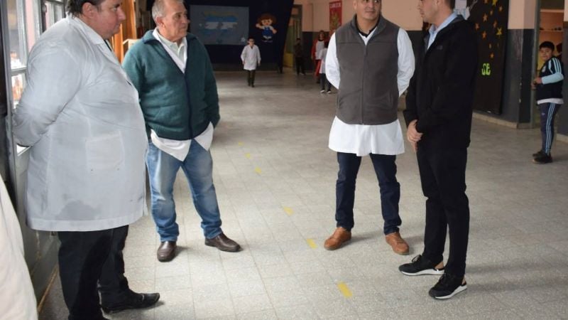 Alijilán: avanzan obras de mantenimiento y refacción en la Escuela N° 274