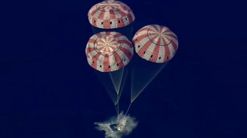 Exitoso amerizaje de la cápsula Orión