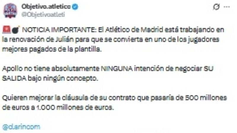 De locos…, la cláusula de Julián sería de € 1.000 millones