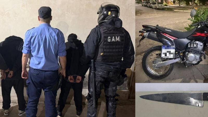 Megaoperativo policial con detenidos, motos secuestradas y una violenta fuga