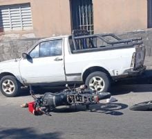 Un joven motociclista terminó hospitalizado
