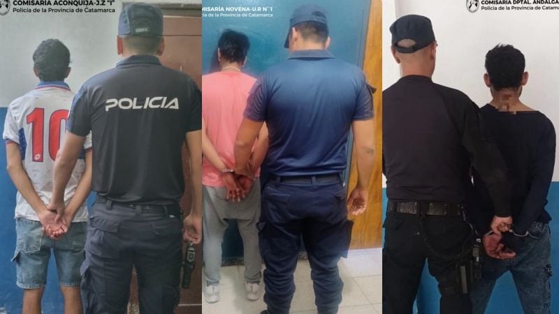 Arrestaron a seis personas en distintos procedimientos