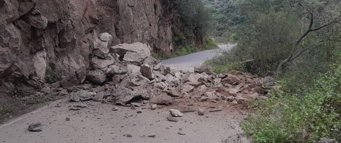 Derrumbe en Ruta Provincial N° 5