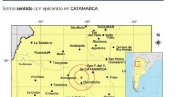 Un sismo se registró a escasos kilómetros de la Capital