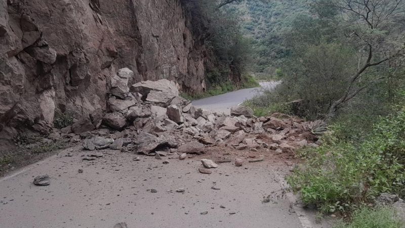 Derrumbe en Ruta Provincial N° 5