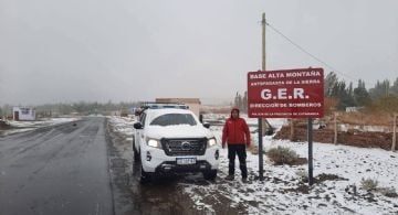 Nieve en la Puna: advierten por calzada peligrosa en la Ruta 43