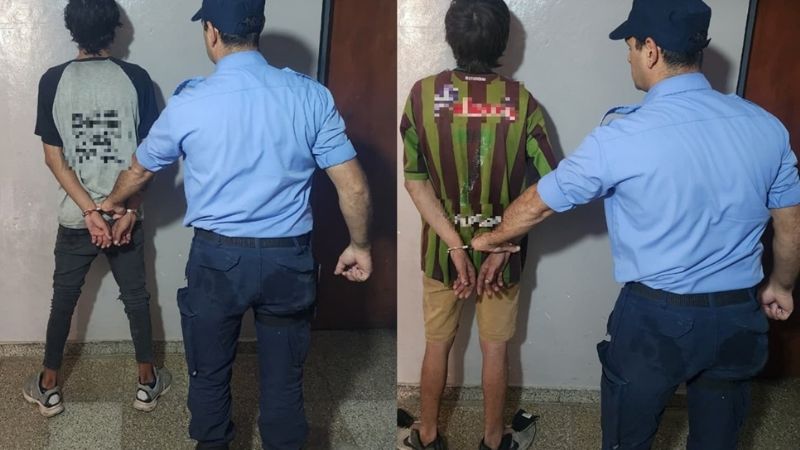 Dos detenidos en el Norte de la Capital