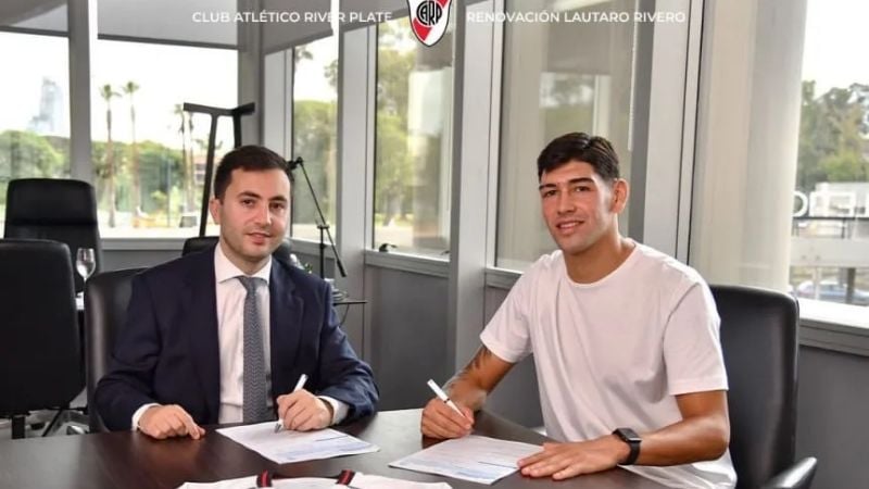 Lautaro Rivero renovó con River hasta 2029