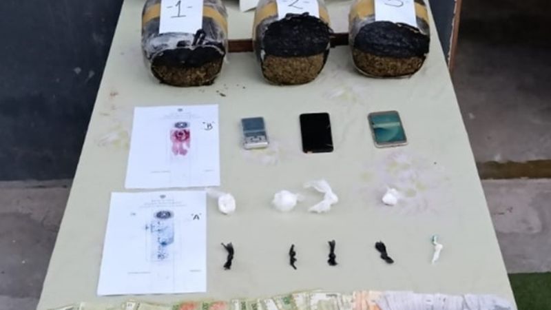 Secuestraron más de 6 kilos de marihuana y 4 millones de pesos