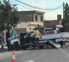 Motociclista resultó herido tras un fuerte choque en Santa María