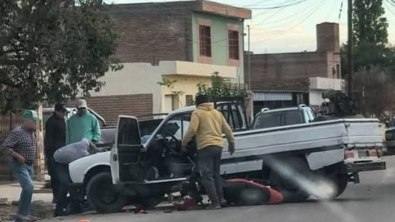 Motociclista resultó herido tras un fuerte choque en Santa María