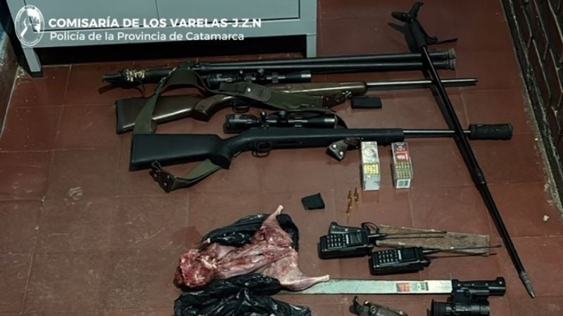 Detenidos por cazar ilegalmente