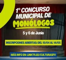 Cultura de la Capital lanza el 1° Concurso Municipal de Monólogos