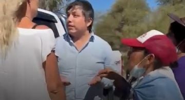 Incómodo y tenso momento vivió Nóblega en su Tinogasta