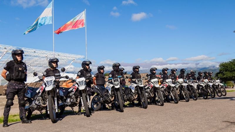 Fuerte dispositivo de seguridad por la “Caravana Motera en honor a la Virgen Morena”