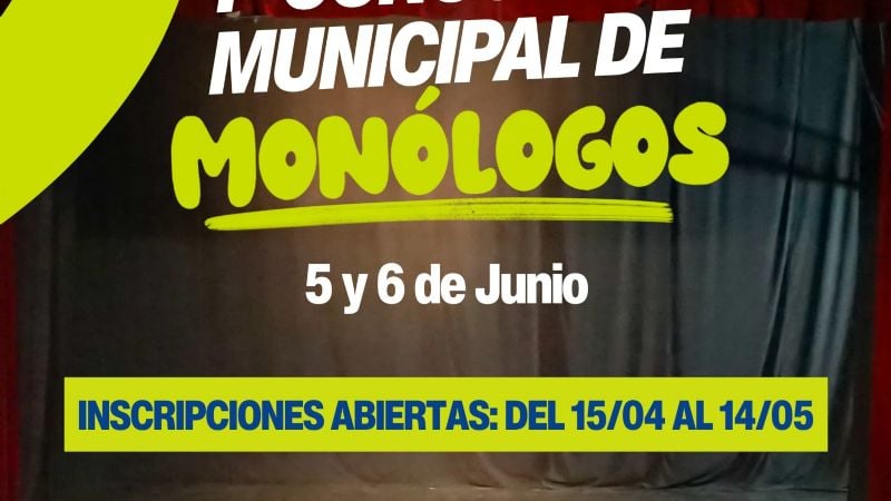 Cultura de la Capital lanza el 1° Concurso Municipal de Monólogos