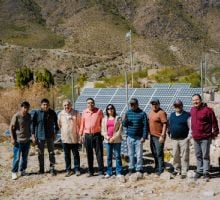 Jalil visitó Las Papas e inauguró obra de energía