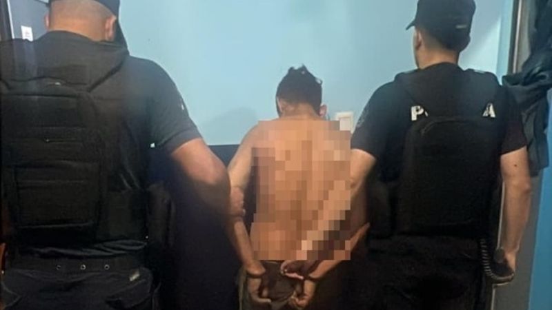 Aprehendieron a un sujeto y secuestran elementos de construcción