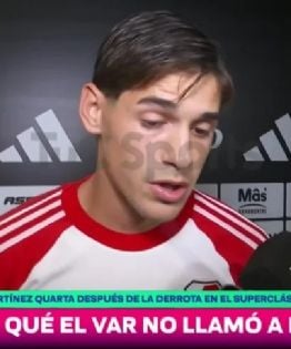 Martínez Quarta: "Va a chocarme"