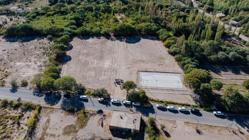 Recorrida oficial por el predio donde se construirá el Hospital de Palo Blanco