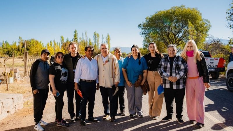 Recorrida oficial por el predio donde se construirá el Hospital de Palo Blanco