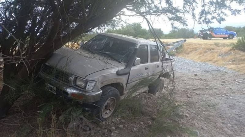 Se salió de la ruta y se estrelló contra un árbol