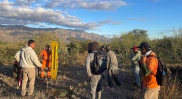 Exitoso rescate en la Cuesta de Zapata
