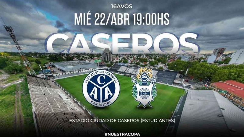 Acassuso vs. Gimnasia, por la Copa Argentina