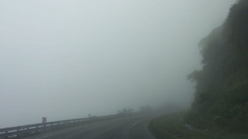 Precaución en la Cuesta del Totoral: niebla y lloviznas complican la transitabilidad