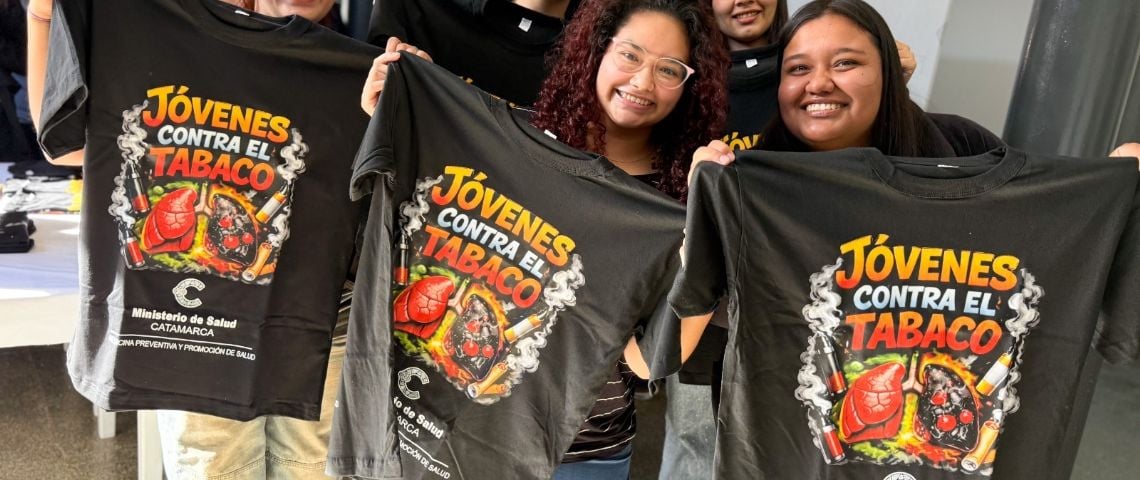 Salud suma jóvenes para concientizar sobre el consumo de tabaco