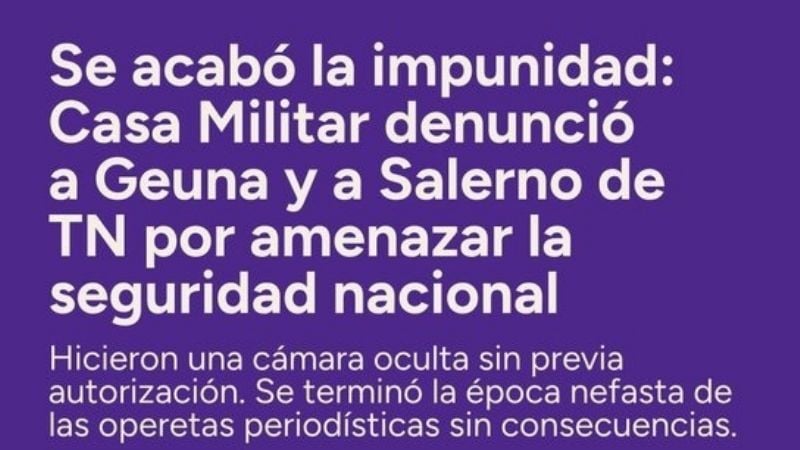 Histórico cierre de la Casa de Gobierno a la prensa