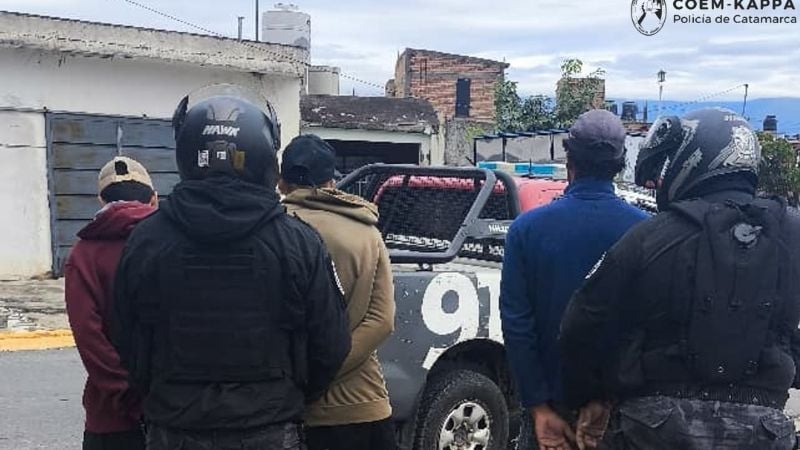 Tres detenidos en un operativo sorpresa en Mil Viviendas