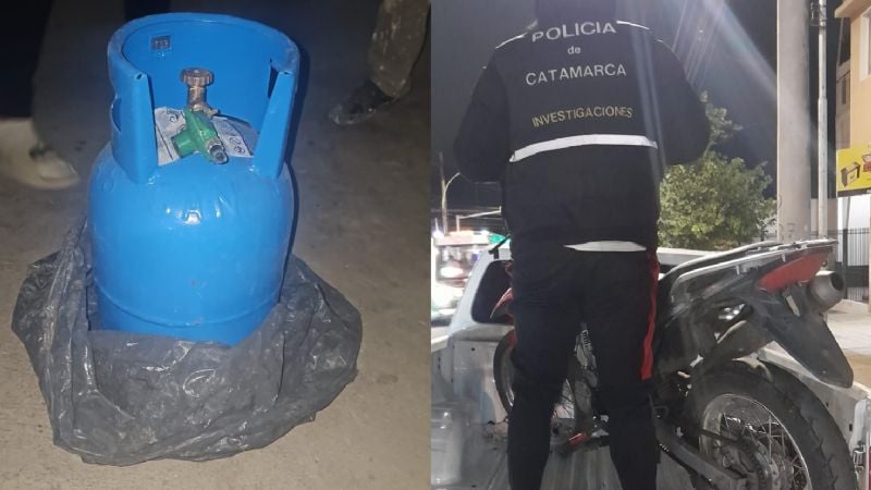 Recuperan moto y garrafa tras allanamientos en la Capital