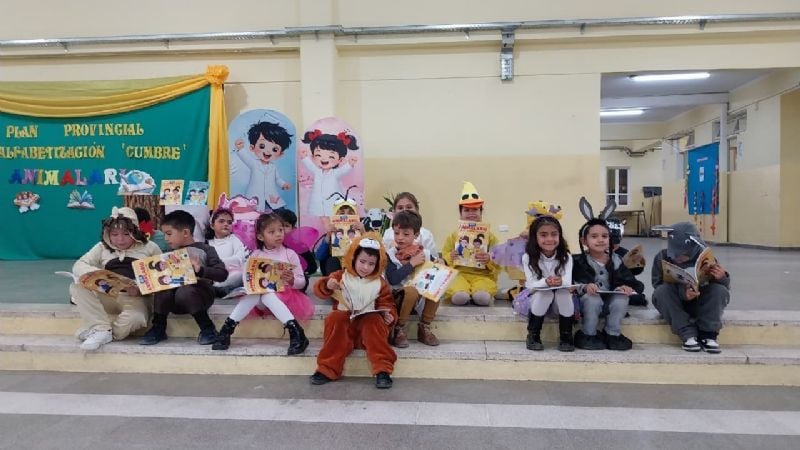 Plan Cumbre: entregaron más de 100 libros a alumnos de nivel primario en Los Altos