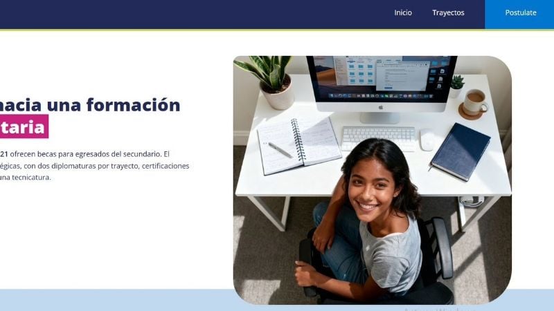 Gobierno y Universidad Siglo XXI lanzan programa de becas: conocé cómo inscribirte