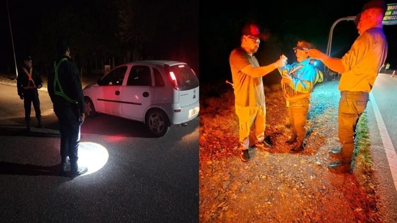 Mega operativo de la policía dejó personas arrestadas, vehículos secuestrados y hasta un arma incautada