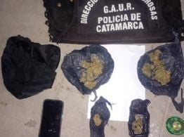 Secuestran droga, celulares, dinero y detienen a dos personas en Catamarca